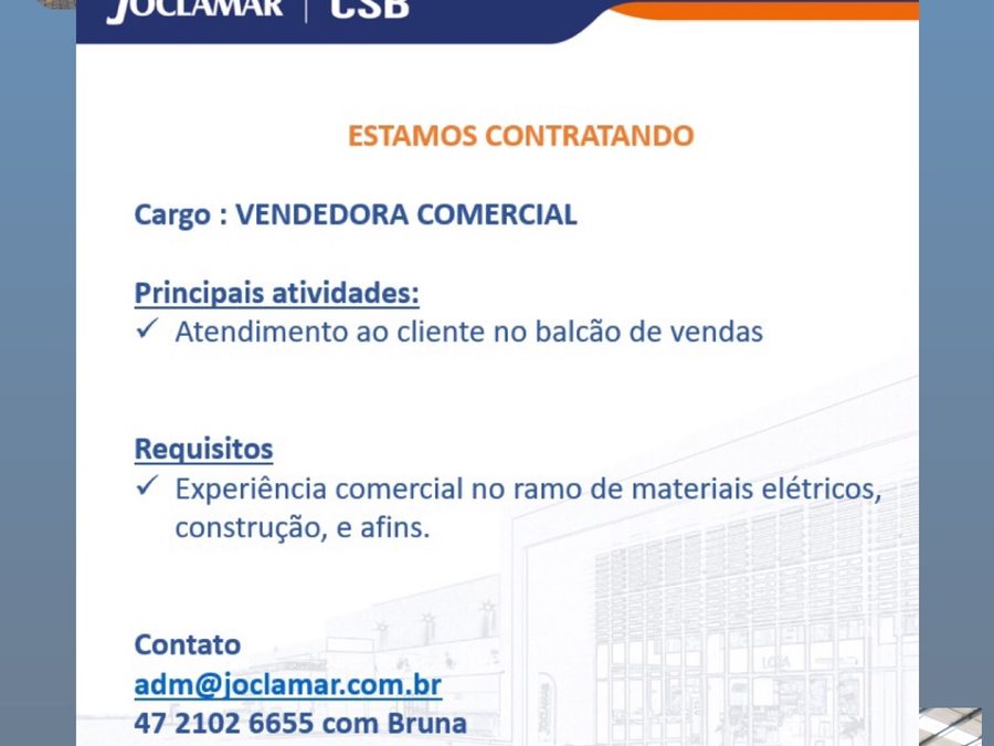 Vendedora Comercial