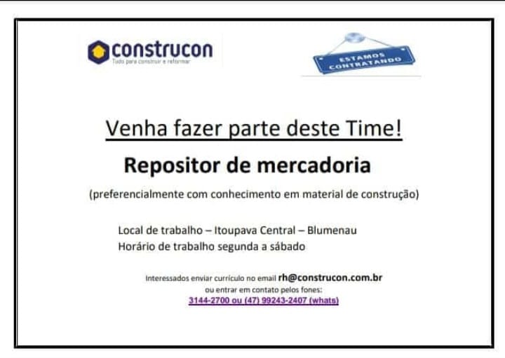 Repositor de Mercadoria